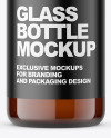 Amber Glass Pharmacy Bottle Mockup