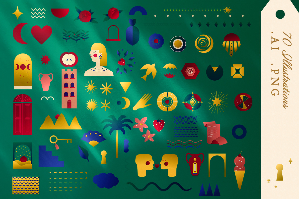Gradient Vector Kit of Symbols Gradient Vector Kit of Symbols