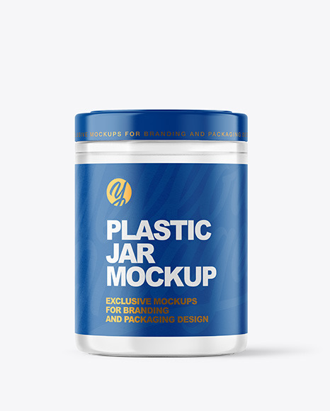 Clear Jar with Pump Mockup