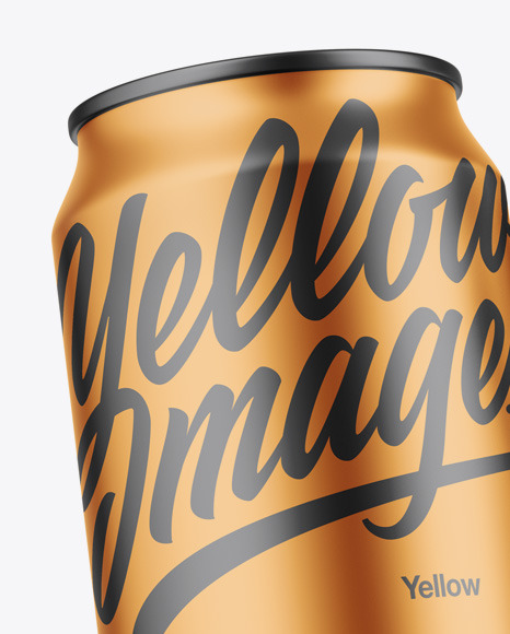 Two Matte Metallic Cans Mockup