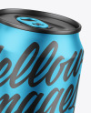 Two Matte Metallic Cans Mockup