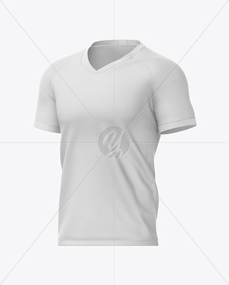 Men’s Soccer Jersey Mockup - Half-Side View