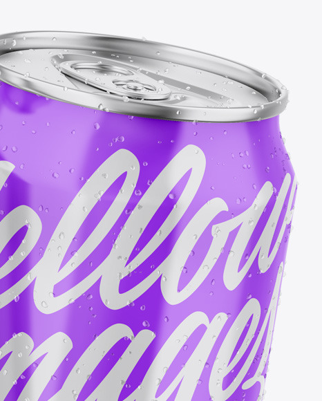 Two Metallic Cans W/ Glossy Finish Mockup