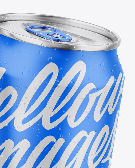 Two Metallic Cans W/ Matte Finish Mockup