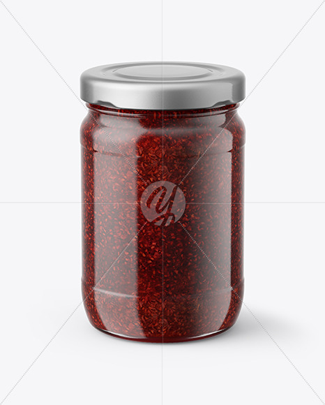 Raspberry Jam Jar Mockup