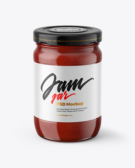 Tomato Sauce Jar Mockup