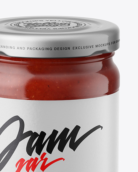 Tomato Sauce Jar Mockup