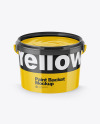 Opened Glossy Paint Bucket Mockup