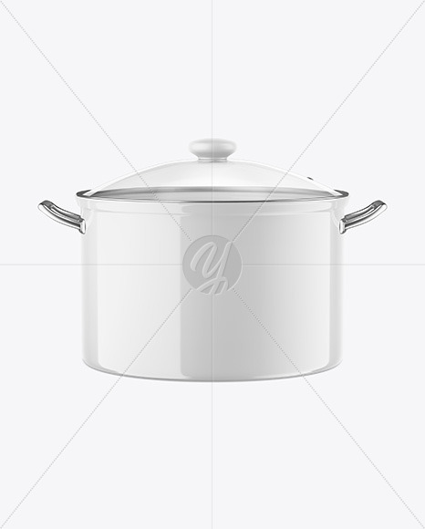 Glossy Cooking Pot Mockup