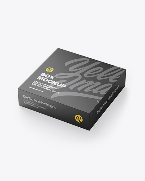 Matte Paper Box Mockup - Mailer mockup