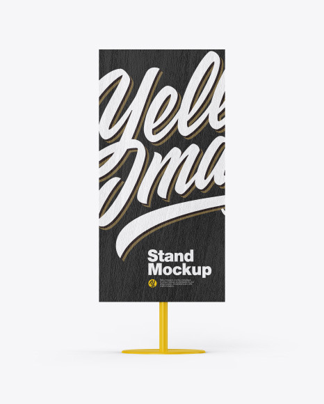 Wooden Stand Mockup