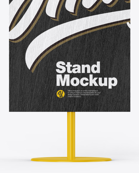 Wooden Stand Mockup