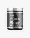 Matte Protein Jar Mockup