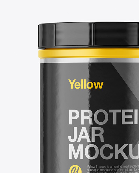 Matte Protein Jar Mockup