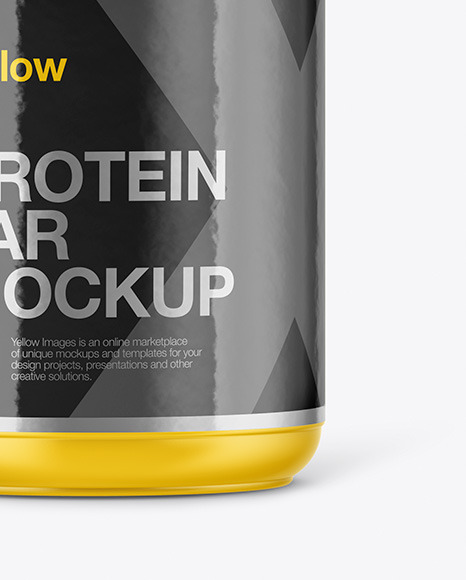 Matte Protein Jar Mockup