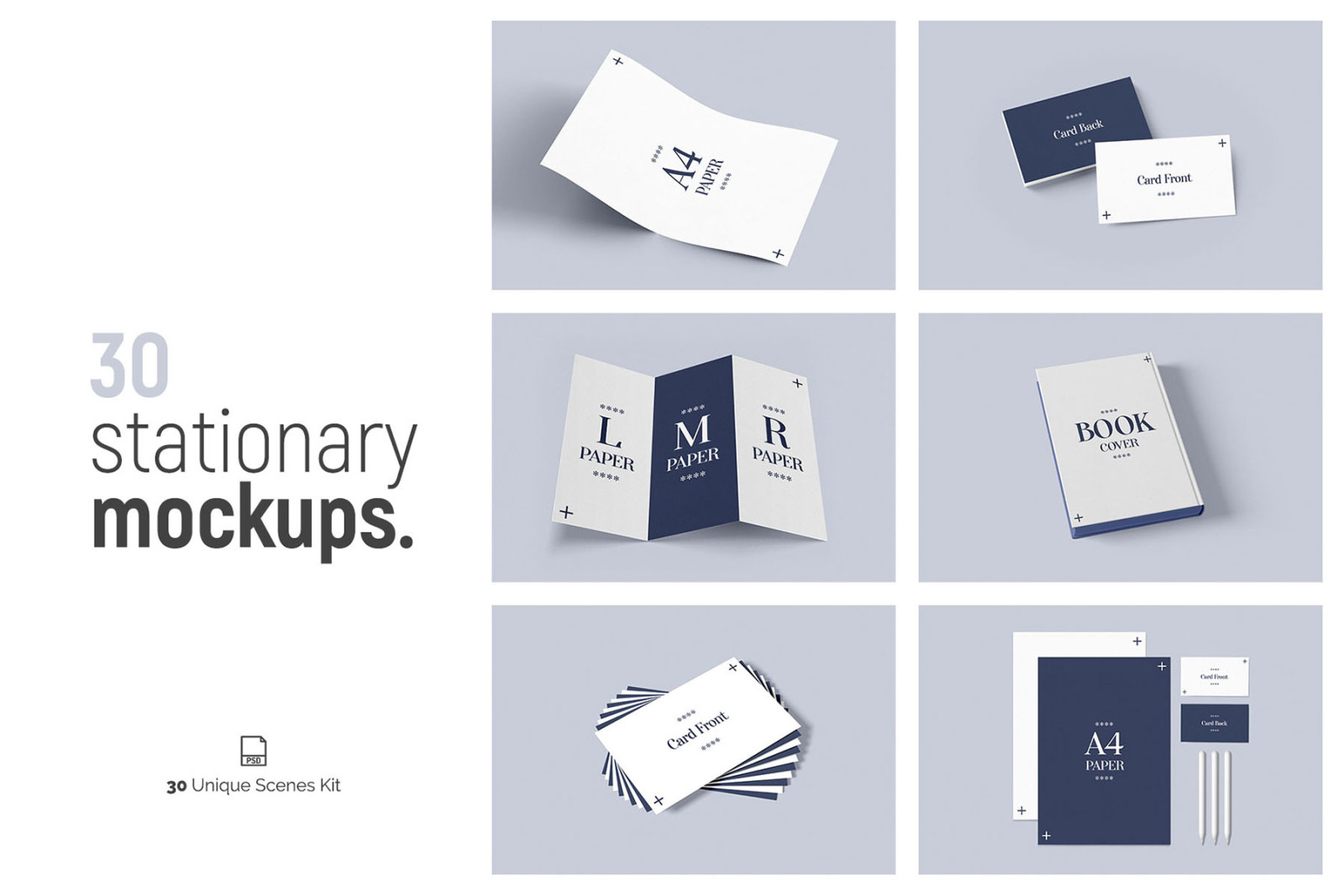 30 Stationery Mockups 30 Stationery Mockups