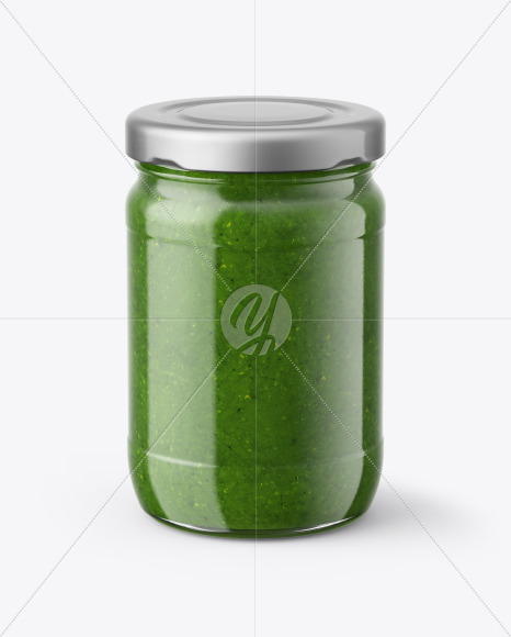 Pesto Sauce Jar Mockup