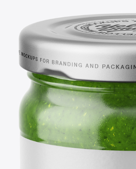 Pesto Sauce Jar Mockup