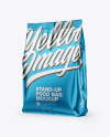 Metallic Stand-Up Bag Mockup - Half Side View