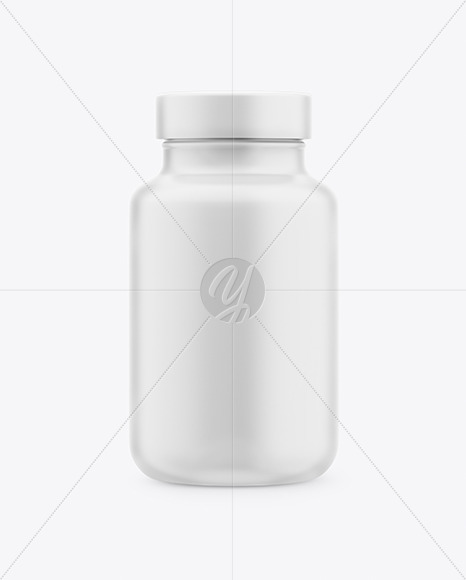 Matte Plastic Pills Bottle Mockup