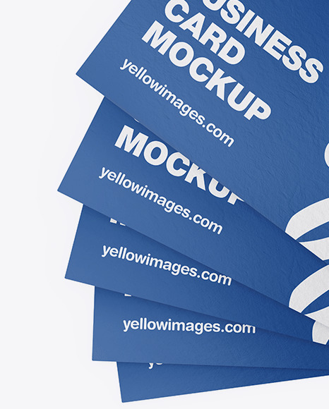 Paper Business Cards Mockup