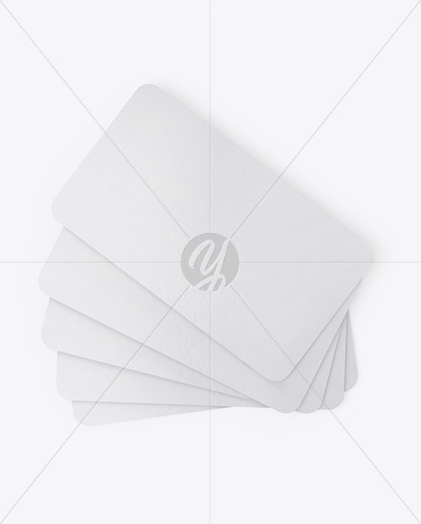 Paper Business Cards Mockup