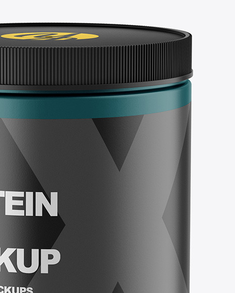 Matte Protein Jar Mockup