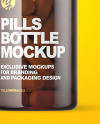 Amber Pills Bottle Mockup Amber Pills Bottle Mockup