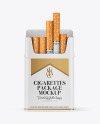 Paper Cigarette Pack Mockup Paper Cigarette Pack Mockup