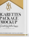 Paper Cigarette Pack Mockup Paper Cigarette Pack Mockup