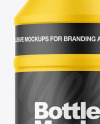 Matte Plastic Bottle Mockup