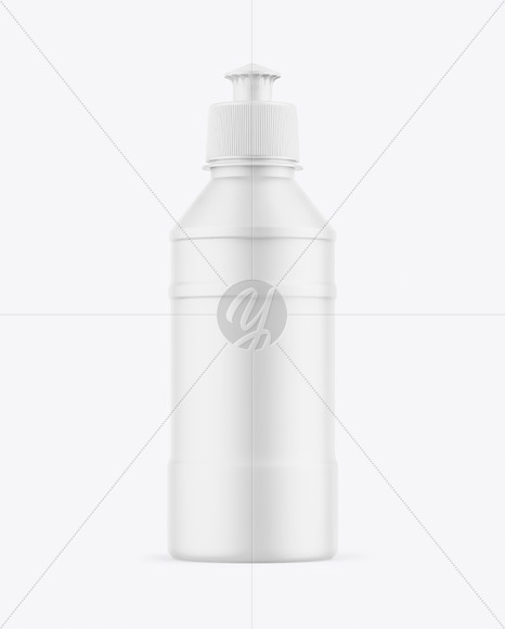 Matte Plastic Bottle Mockup