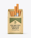 Kraft Cigarette Pack Mockup Kraft Cigarette Pack Mockup
