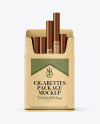 Kraft Cigarette Pack Mockup Kraft Cigarette Pack Mockup