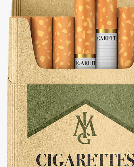 Kraft Cigarette Pack Mockup Kraft Cigarette Pack Mockup