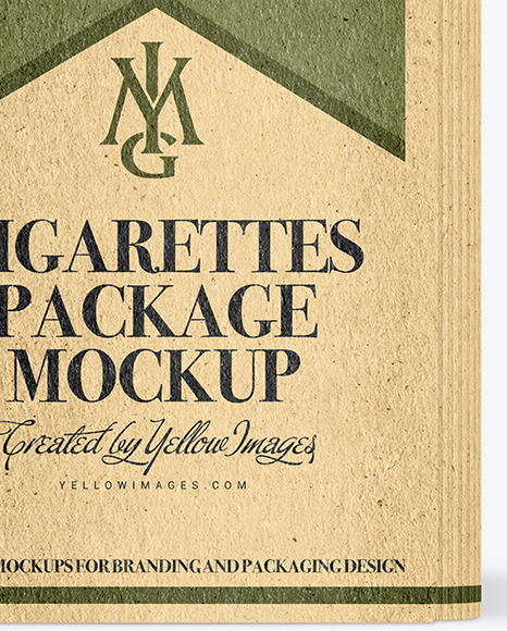 Kraft Cigarette Pack Mockup Kraft Cigarette Pack Mockup