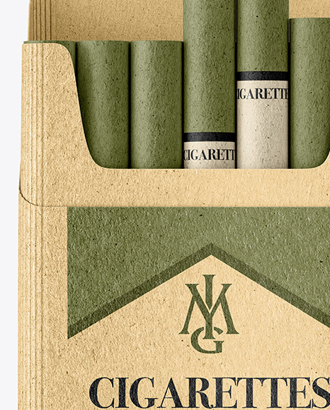 Kraft Cigarette Pack Mockup Kraft Cigarette Pack Mockup