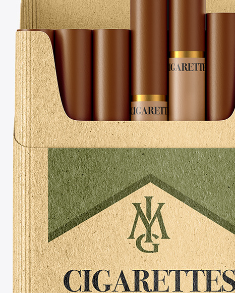 Kraft Cigarette Pack Mockup Kraft Cigarette Pack Mockup