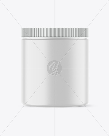 Matte Protein Jar Mockup