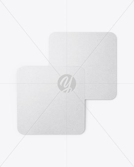 Kraft Beverage Coasters Mockup