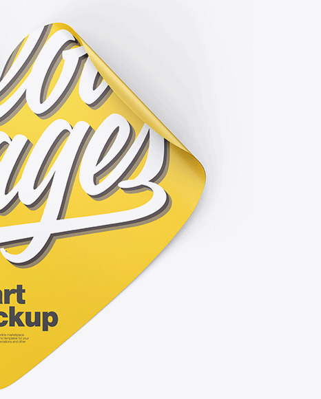 Matte Heart Shaped Sticker Mockup