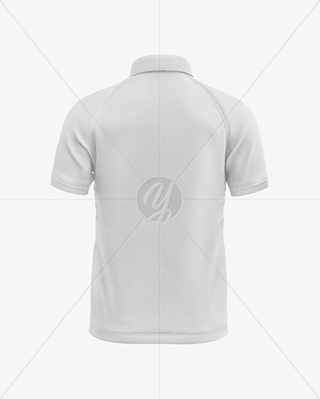 Men's Short Sleeve Polo Raglan Mockup