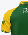 Men's Short Sleeve Polo Raglan Mockup
