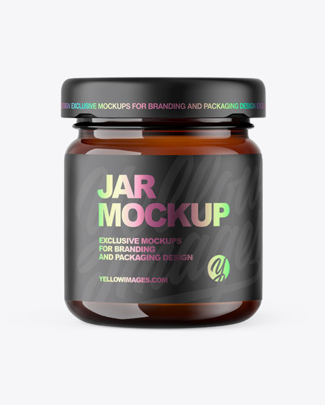 Amber Jar Mockup