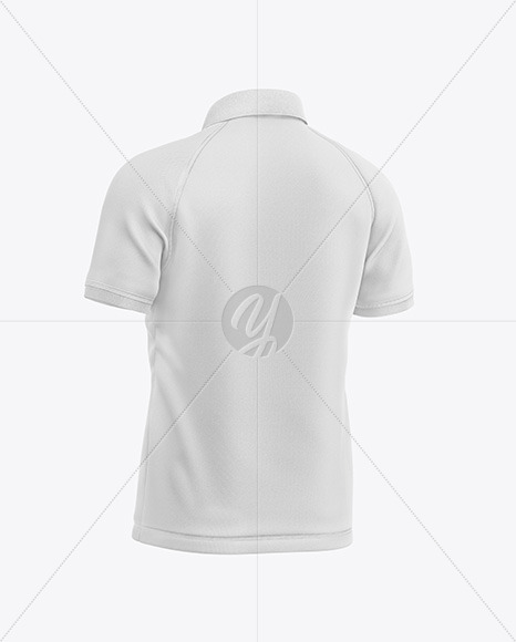 Men's Short Sleeve Polo Raglan Mockup