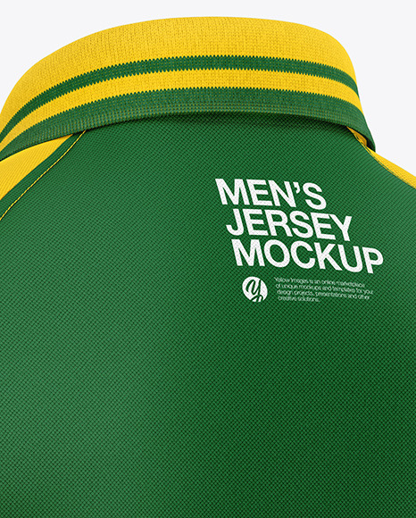 Men's Short Sleeve Polo Raglan Mockup