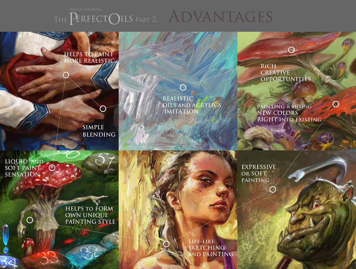 The Perfect Oils. Part 2. 46 Mixer Brush Presets for Photoshop CS5+ and 5 "Impasto" Lay... The Perfect Oils. Part 2. 46 Mixer Brush Presets for Photoshop CS5+ and 5 "Impasto" Lay...