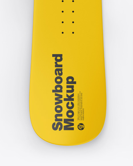 Matte Snowboard Mockup - Top & Back Sides