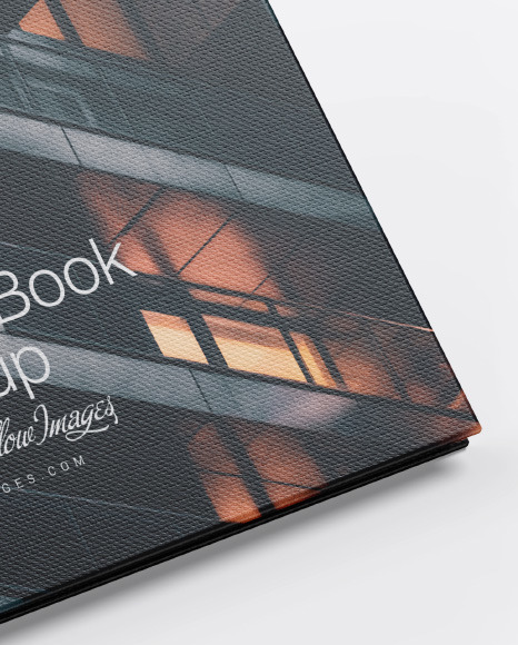 Hardcover Book w/ Fabric Cover Mockup