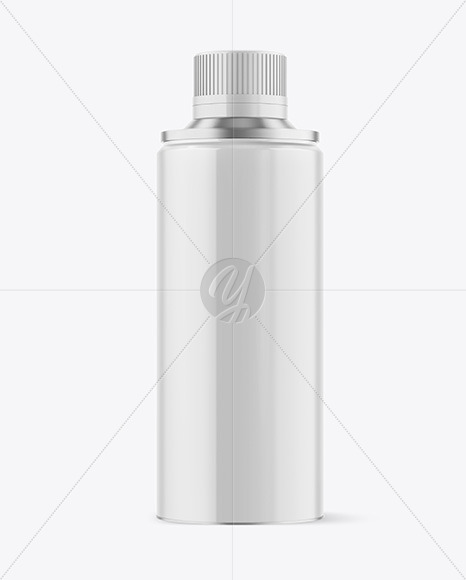Glossy Oil Tin Can Mockup